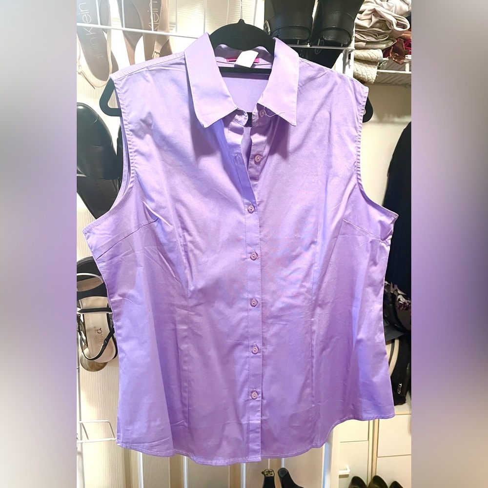 Women’s MOJO U.S.A. Sleeveless Blouse, size 2XL